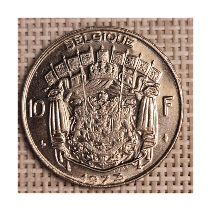 Belgium 10 Francs 1973 KM-155 XF