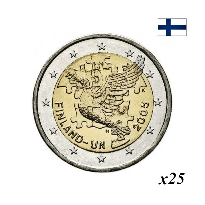Finland 2 Euro 2005 "United Nations" Roll
