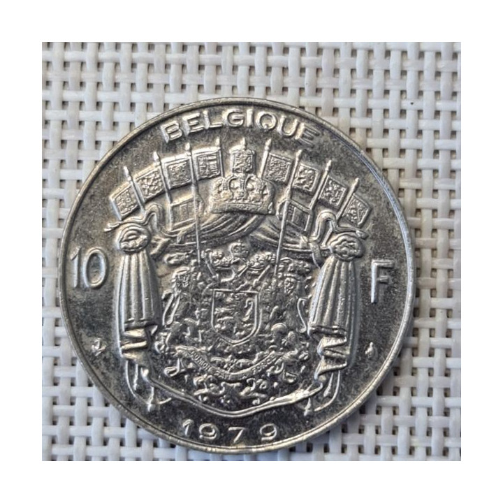 Belgium 10 Francs 1979 KM-155 XF