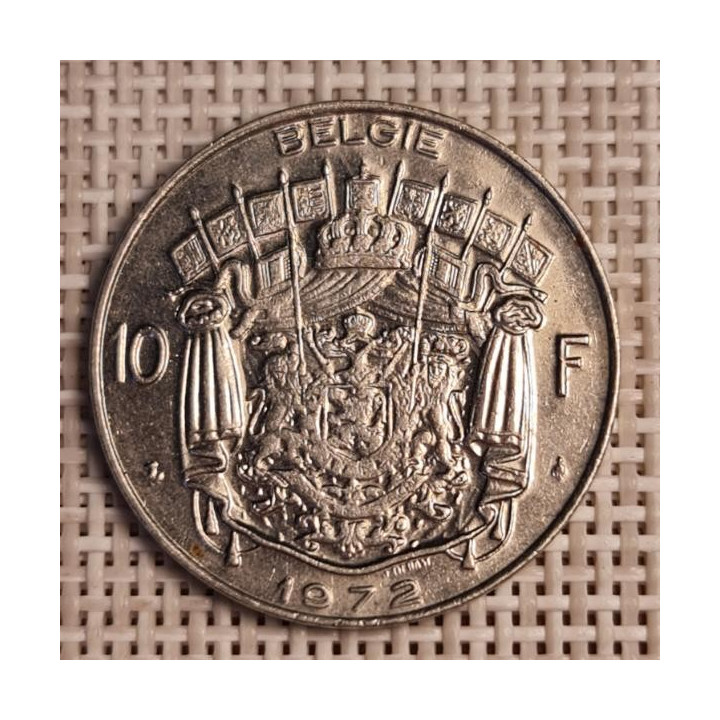 Belgium 10 Francs 1972 KM-156 VF