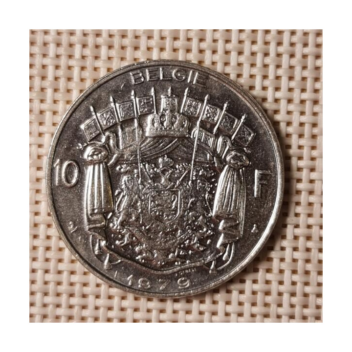 Belgium 10 Francs 1979 KM-156 VF
