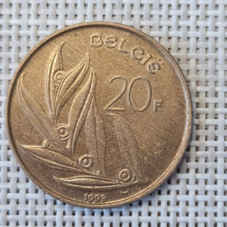 Belgium 20 Francs 1993 KM-160 VF