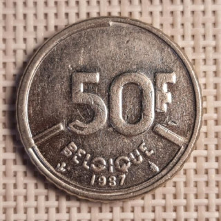 Belgium 50 Francs 1987 KM-168 VF