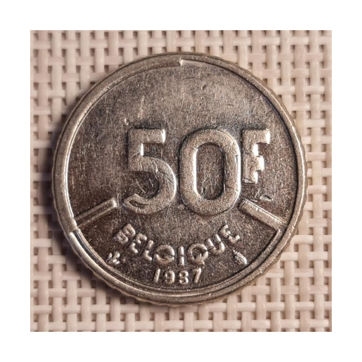 Belgium 50 Francs 1987 KM-168 VF