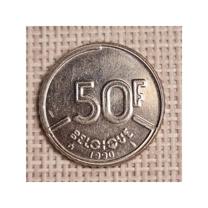 Belgium 50 Francs 1990 KM-168 VF