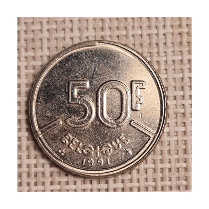 Belgium 50 Francs 1991 KM-168 VF