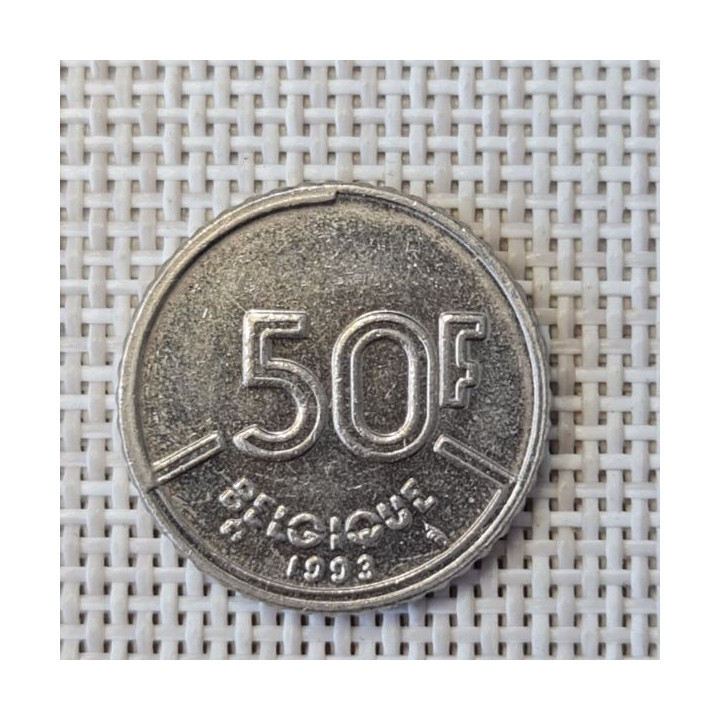 Belgium 50 Francs 1993 KM-168 VF