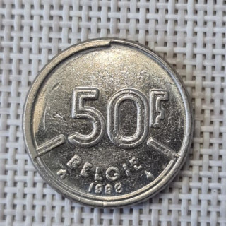 Belgium 50 Francs 1988 KM-169 VF