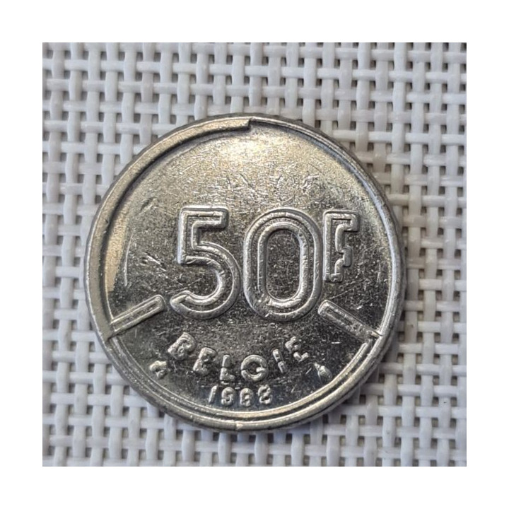 Belgium 50 Francs 1988 KM-169 VF