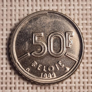 Belgium 50 Francs 1989 KM-169 VF