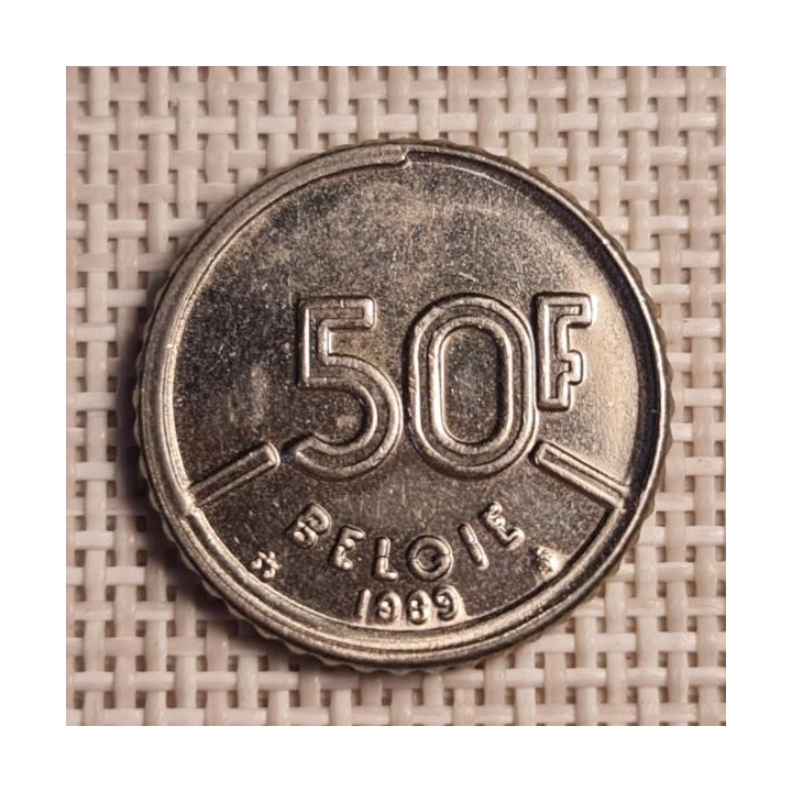 Belgium 50 Francs 1989 KM-169 VF