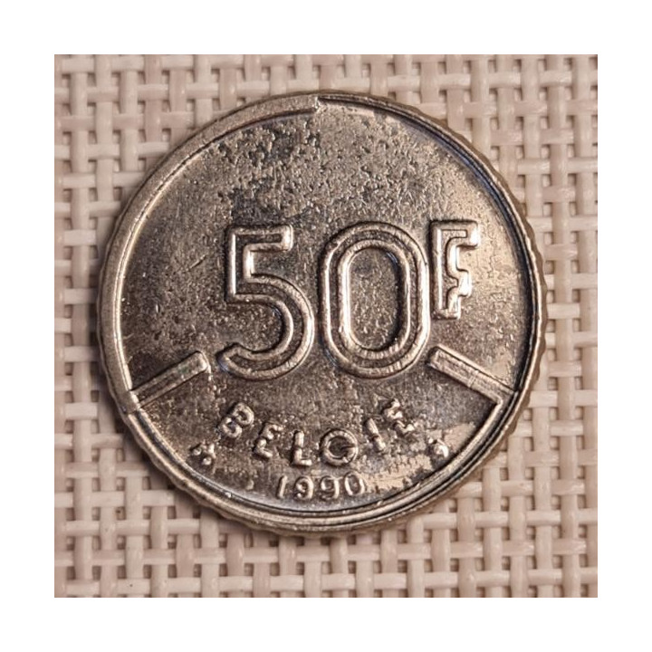 Belgium 50 Francs 1990 KM-169 VF