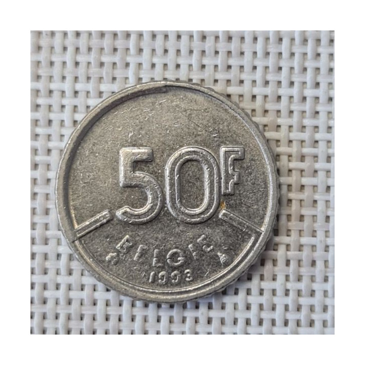 Belgium 50 Francs 1993 KM-169 VF