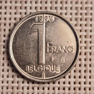 Belgium 1 Franc 1994 KM-187 VF