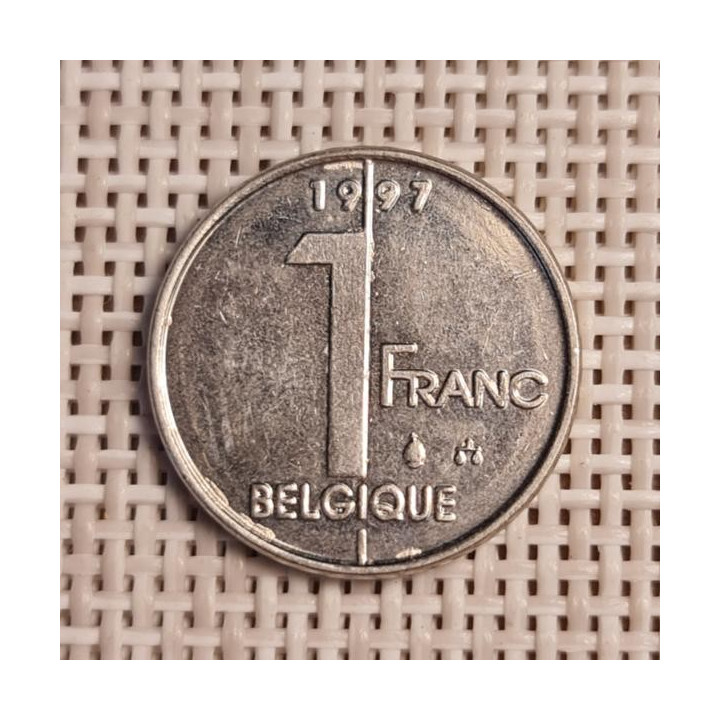 Belgium 1 Franc 1997 KM-187 VF