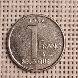 Belgium 1 Franc 1998 KM-187 VF