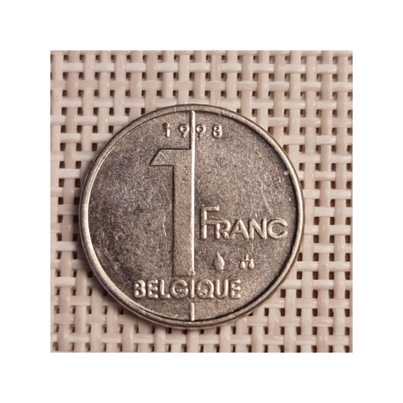 Belgium 1 Franc 1998 KM-187 VF