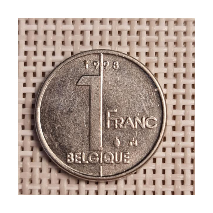 Belgium 1 Franc 1998 KM-187 VF