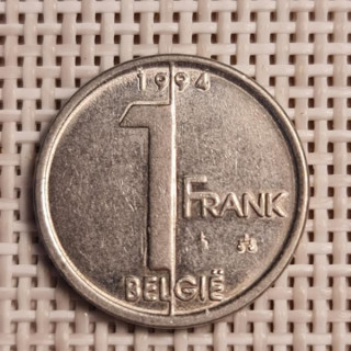 Belgium 1 Franc 1994 KM-188 VF