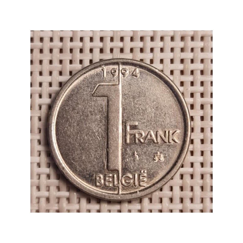 Belgium 1 Franc 1994 KM-188 VF