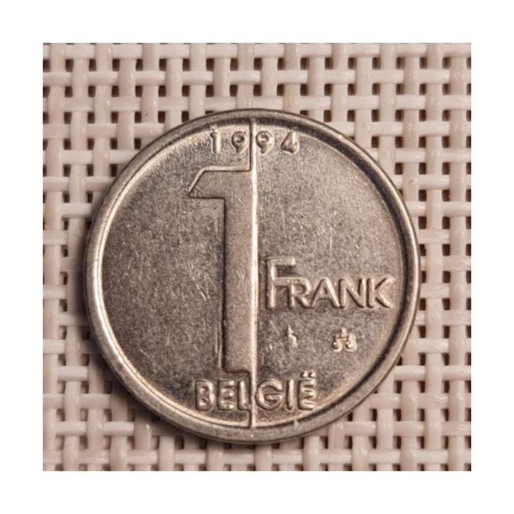 Belgium 1 Franc 1994 KM-188 VF