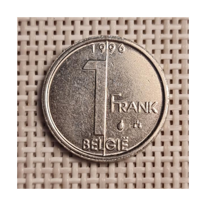 Belgium 1 Franc 1996 KM-188 VF