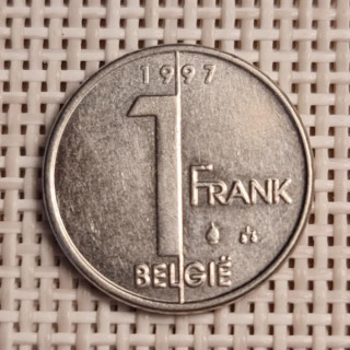 Belgium 1 Franc 1997 KM-188 VF