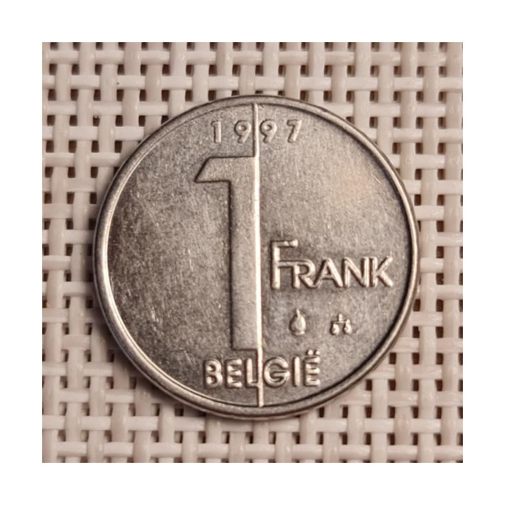 Belgium 1 Franc 1997 KM-188 VF