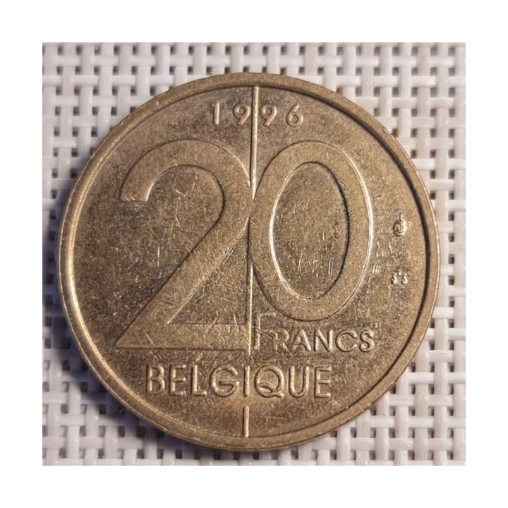 Belgium 20 Francs 1996 KM-191 VF