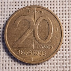 Belgium 20 Francs 1998 KM-191 VF