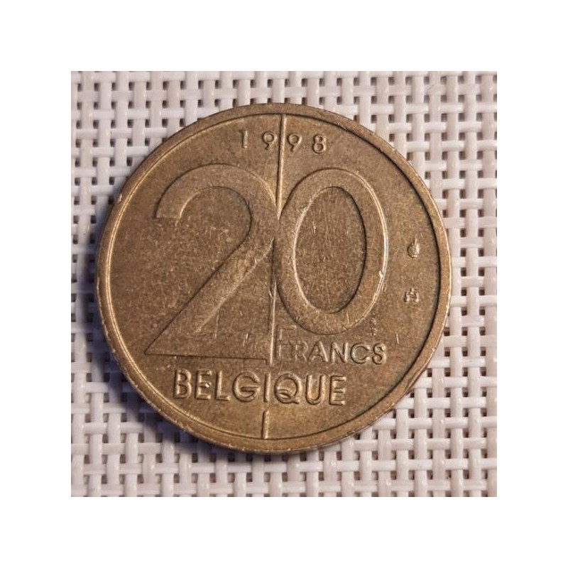 Belgium 20 Francs 1998 KM-191 VF