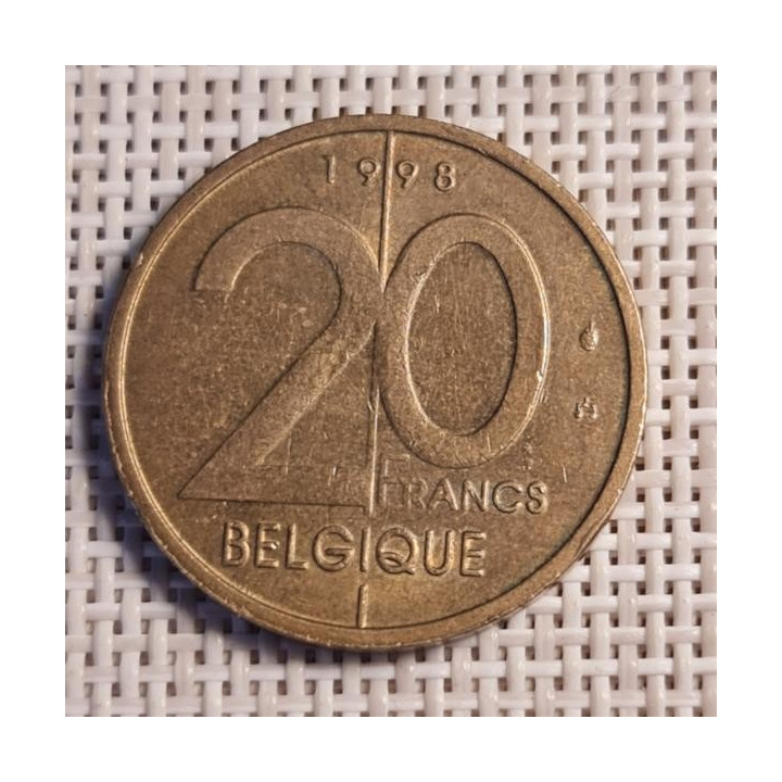 Belgium 20 Francs 1998 KM-191 VF