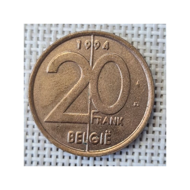 Belgium 20 Francs 1994 KM-192 VF