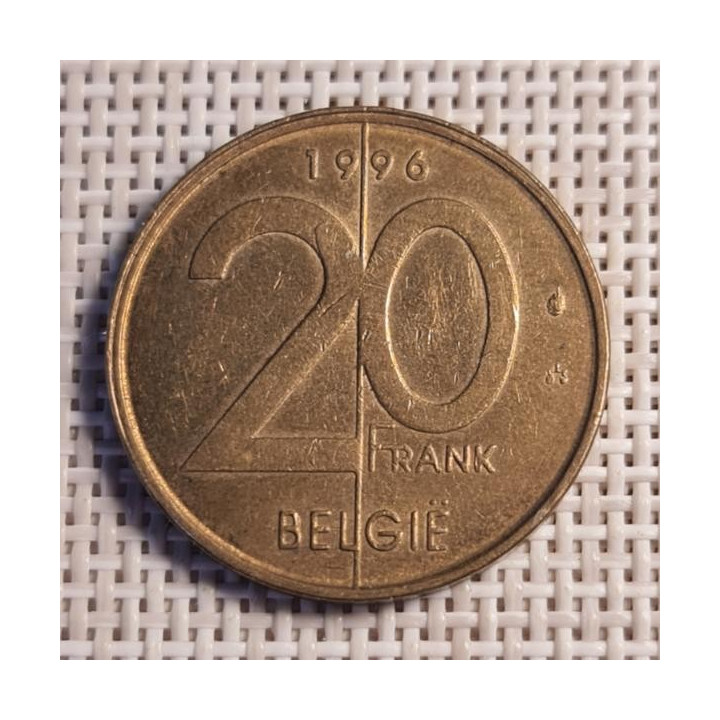 Belgium 20 Francs 1996 KM-192 VF