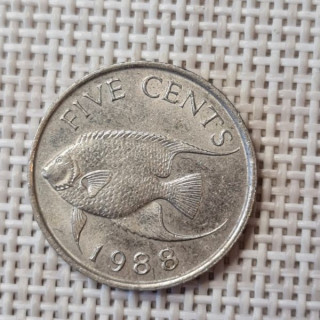 Bermuda 5 Cents 1988 KM-45 VF