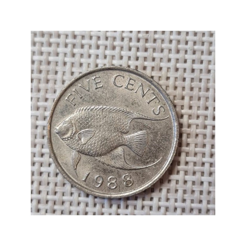 Bermuda 5 Cents 1988 KM-45 VF