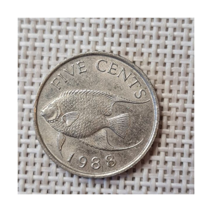 Bermuda 5 Cents 1988 KM-45 VF