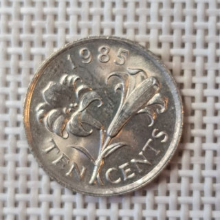Bermuda 10 Cents 1985 KM-17 XF