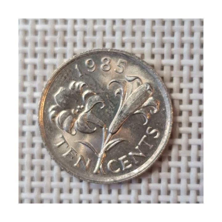 Bermuda 10 Cents 1985 KM-17 XF