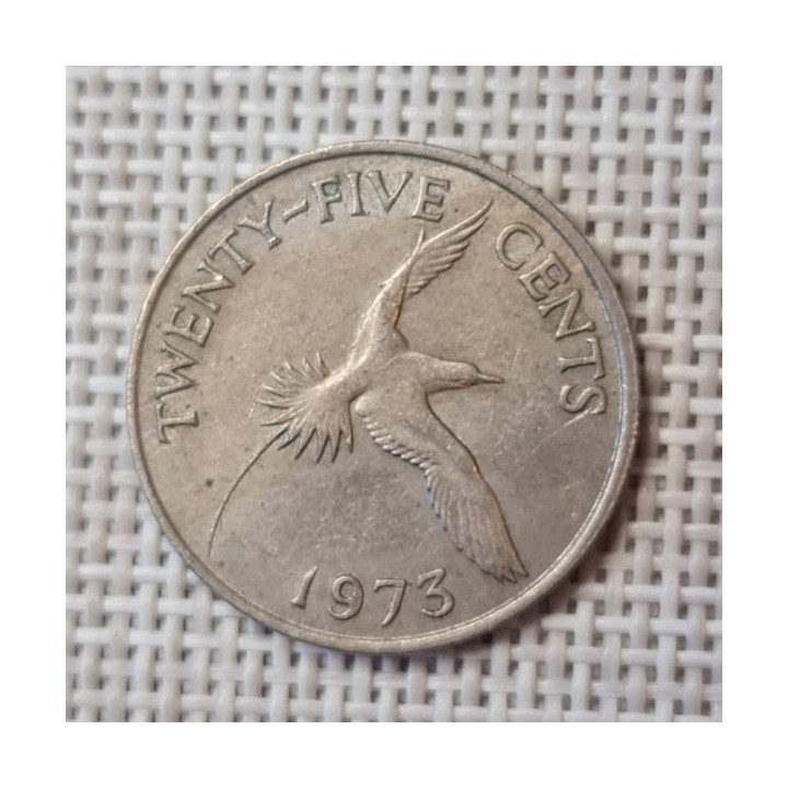 Bermuda 25 Cents 1973 KM-18 VF
