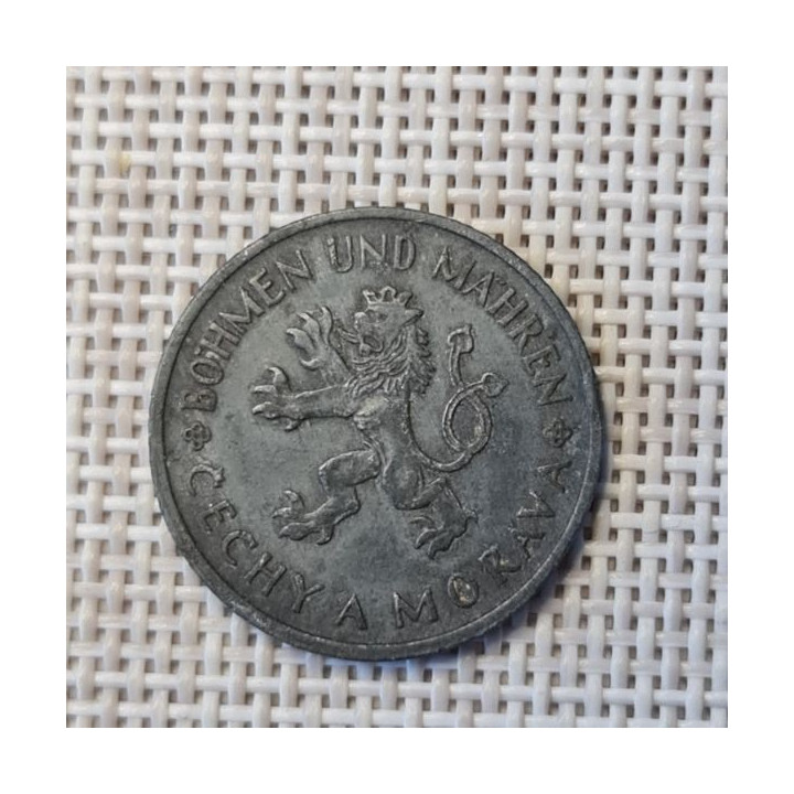 Bohemia and Moravia 1 Koruna 1942 KM-4 VF