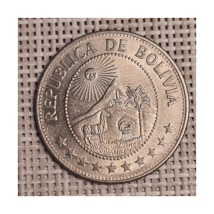 Bolivia 1 Peso 1972 KM-192 VF