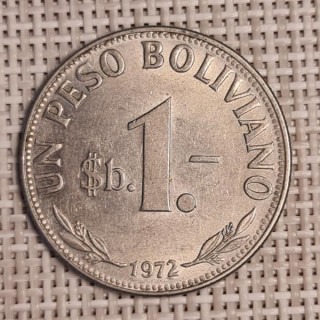 Bolivia 1 Peso 1972 KM-192 VF