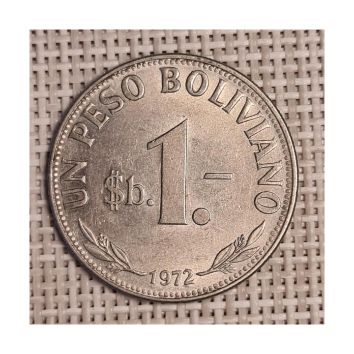 Bolivia 1 Peso 1972 KM-192 VF