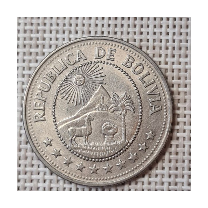 Bolivia 5 Pesos 1976 KM-197 VF