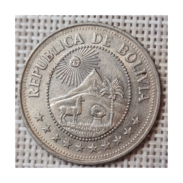 Bolivia 5 Pesos 1980 KM-197 VF