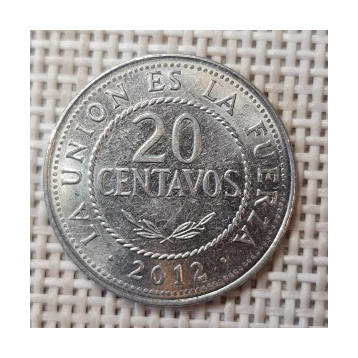 Bolivia 20 Centavos 2012 KM-215 XF