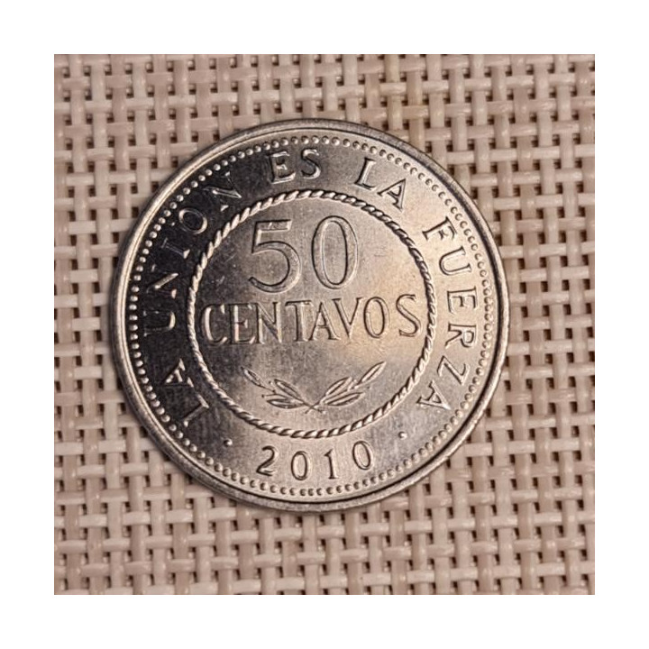 Bolivia 50 Centavos 2010 KM-216 VF