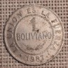 Bolivia 1 Boliviano 1987 KM-205 VF