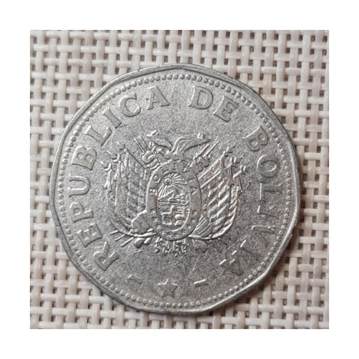Bolivia 2 Bolivianos 1991 KM-206.1 VF
